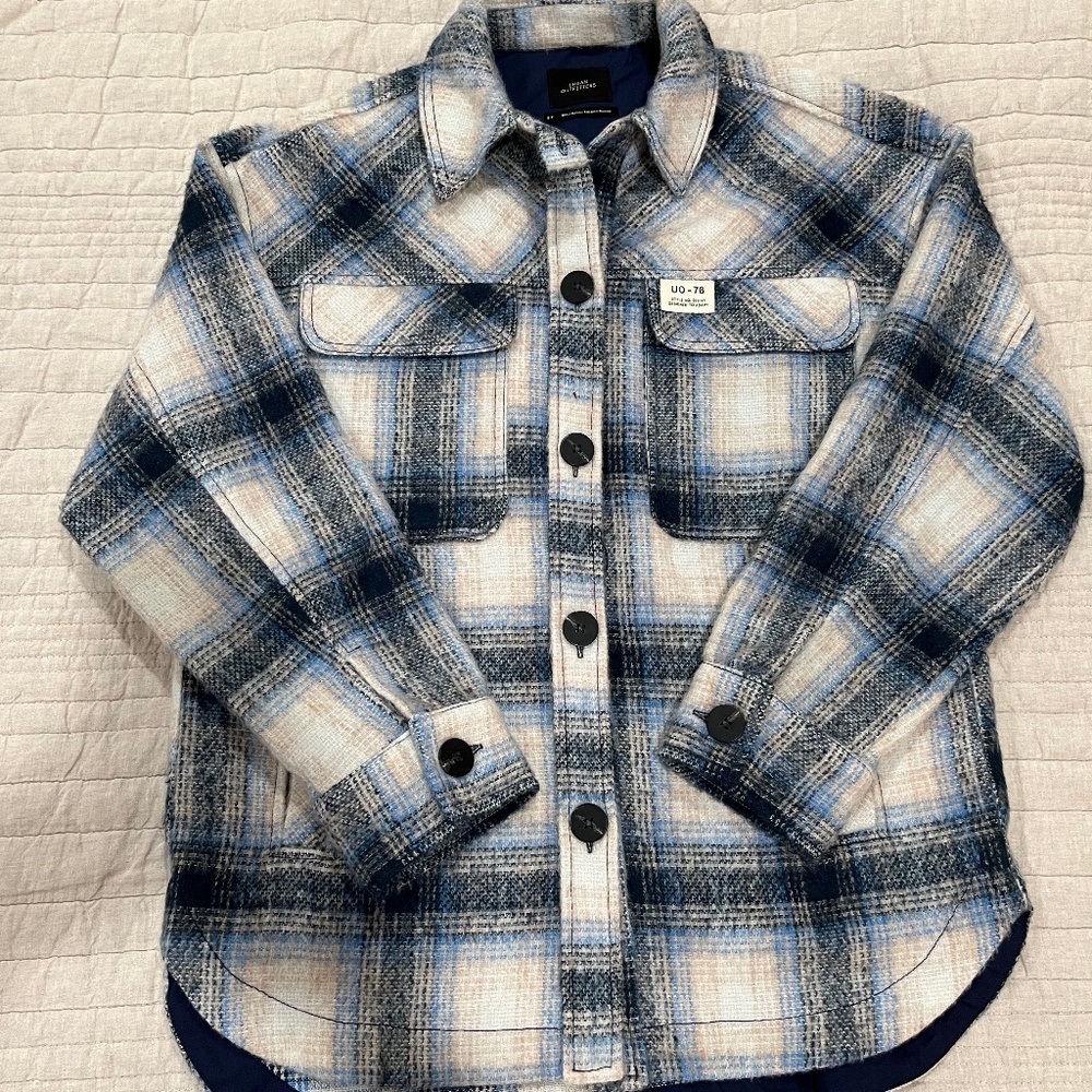 Urban Outfitters plaid shirt jacket